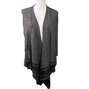 Banana Republic Sleeveless Cardigan Waterfall Drape Wool Alpaca Blend Size XS